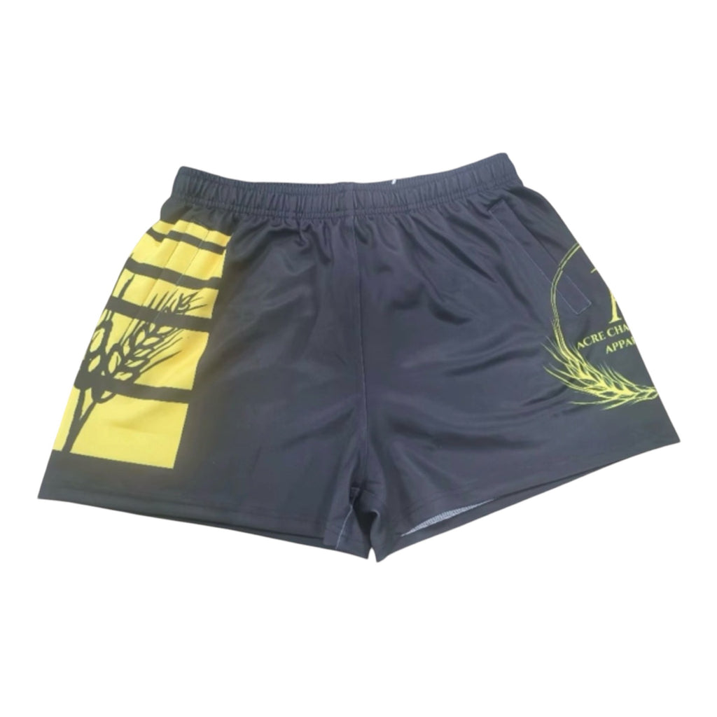 Yellow AC Logo Footy Shorts