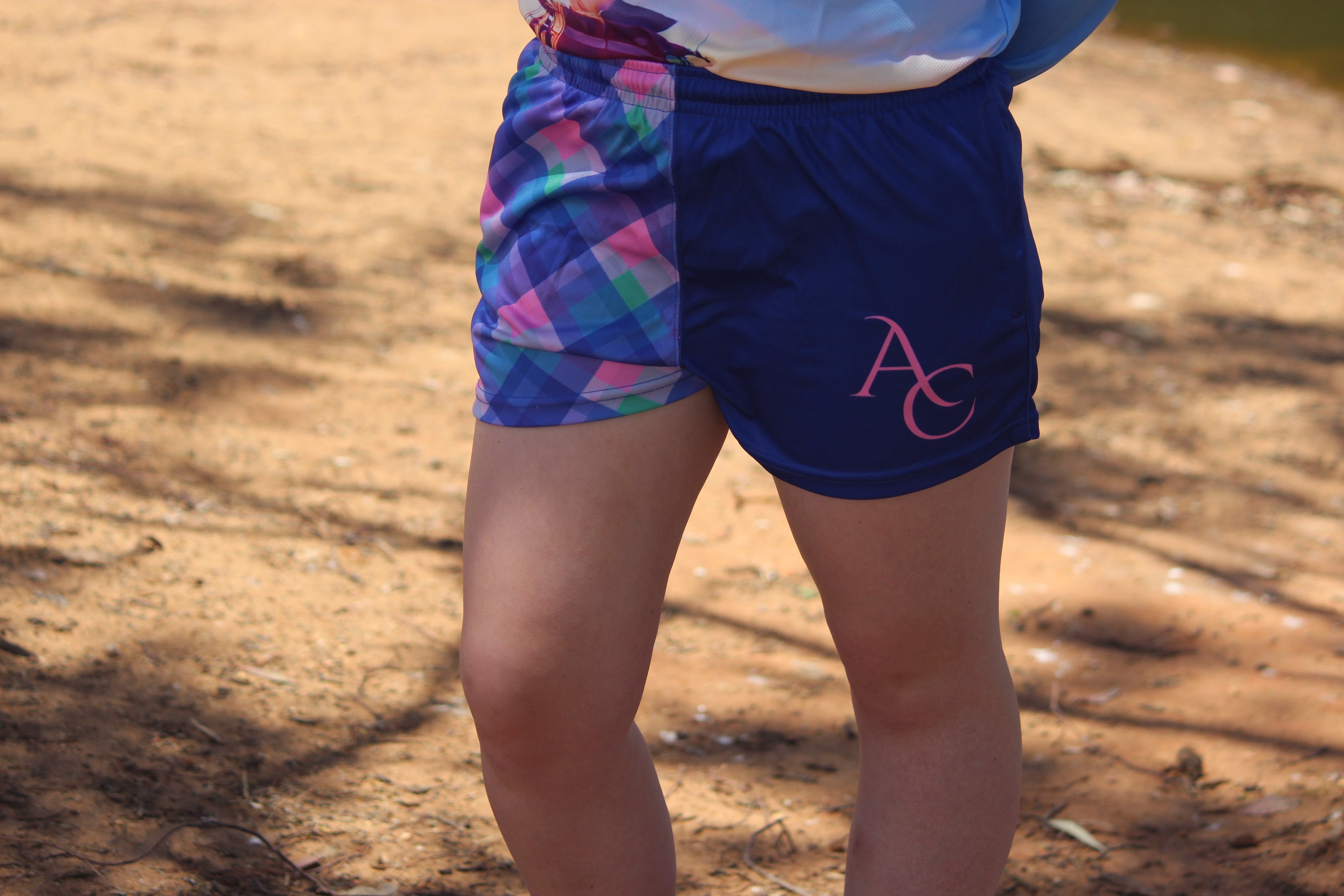 Plaid Multicoloured Footy Shorts